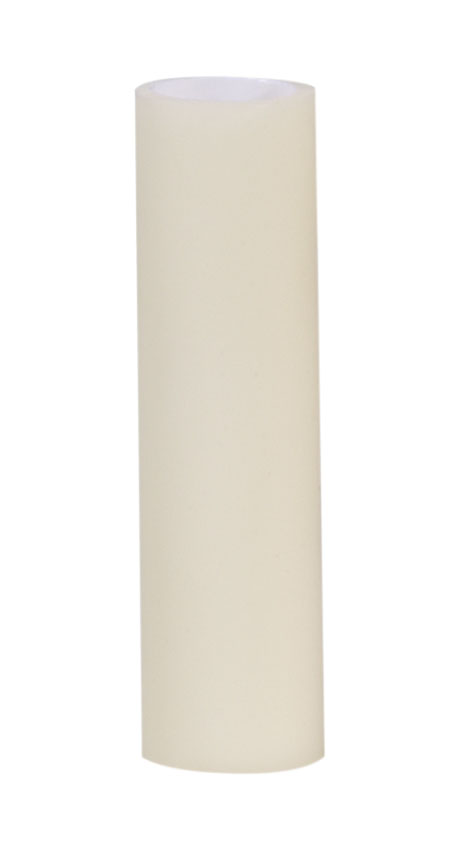 Ivory Matte Polybeeswax Candle Cover, Choice of CANDELABRA or MEDIUM Base, 4" and 6" Sizes 