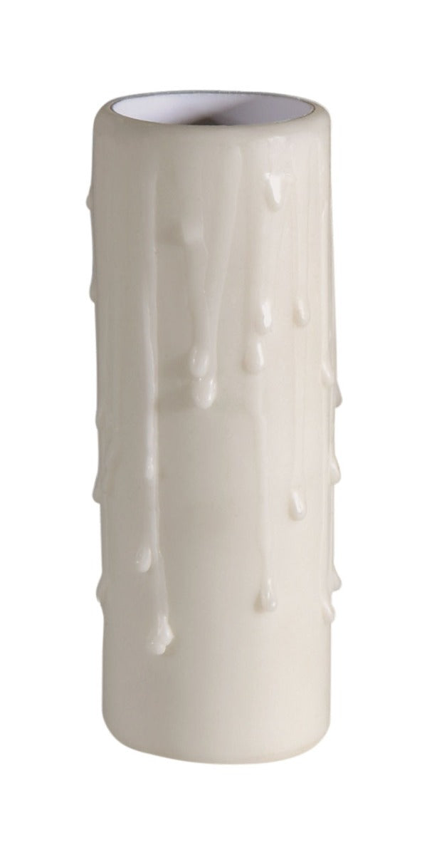 Ivory PolyBeesWax MEDIUM Size (1.25"I.D) Candle Cover, Choice of 4" or 6" Sizes