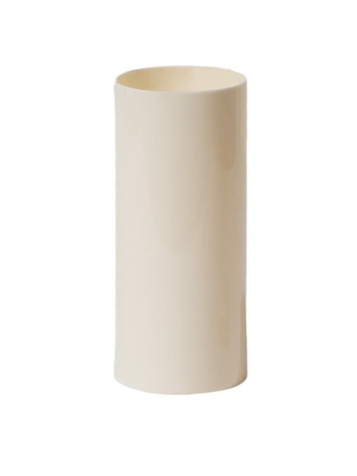 4 Cream Plastic Candelabra Socket Candle Covers With Drips – 4" Tall – E12 Base