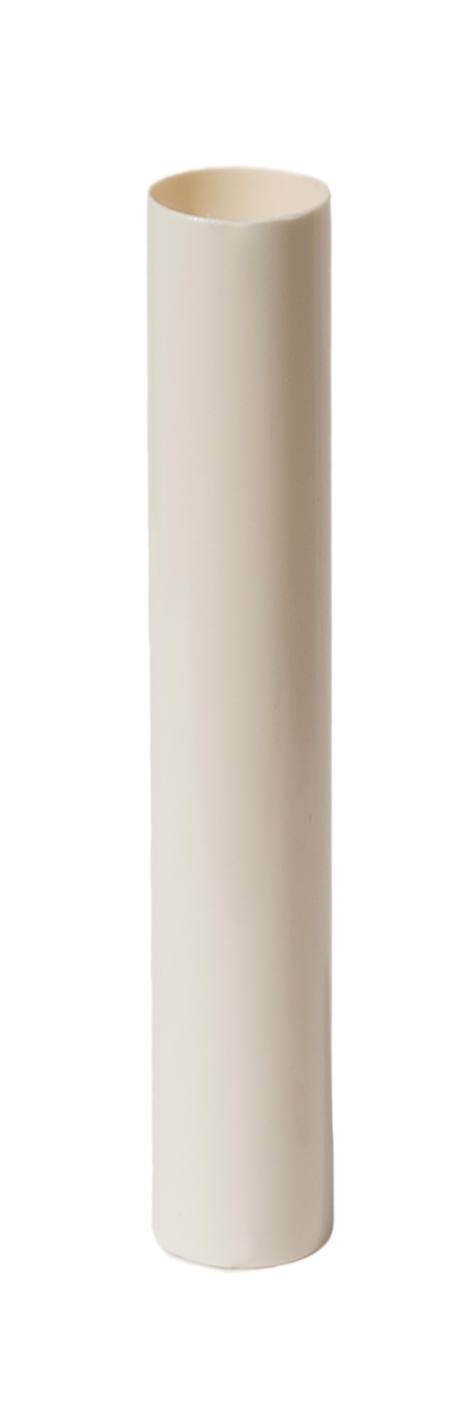 Cream Colored Plastic MEDIUM Base Candle Cover, Choice 3", 4", 6", or 8" 