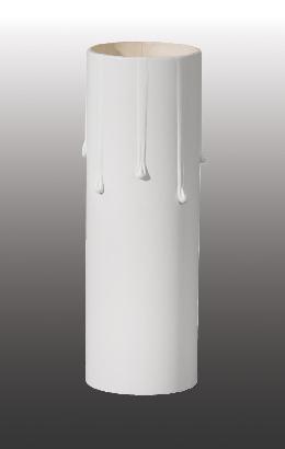 Matte White Paper Board Candle Cover, Medium Base, Choice of Size