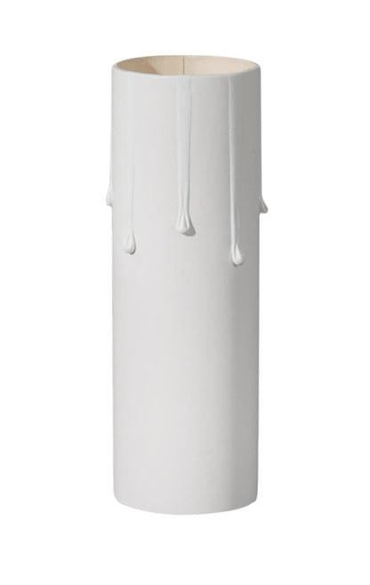 Matte White Paper Board Candle Cover, Medium Base, Choice of Size