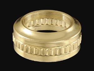 #2 Solid Brass "Fluted Band" Collar