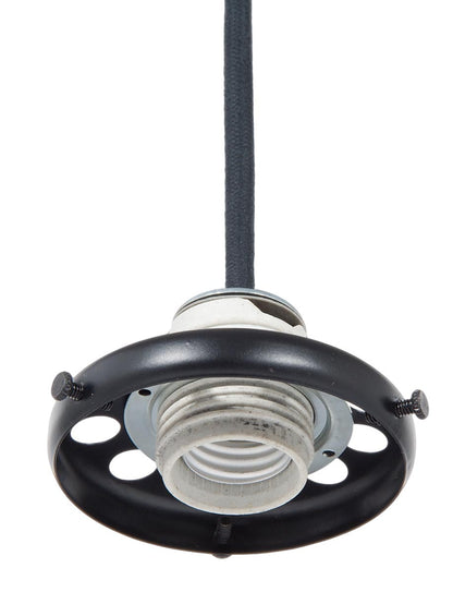 3 1/4" Fitter Size Shade Holder for Threaded Lamp Sockets w/Captive Ring