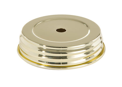 Heavy, Brass Plated Steel Mason Jar Lid Adapter, 3-3/8" Dia. (20054)