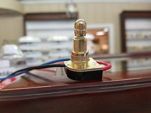 3-Way Brass Rotary Switch with Long Shank