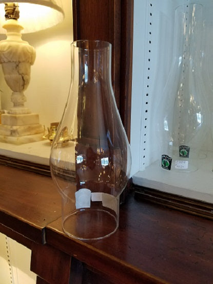 2 1/2" Fitter, 7 1/2" Tall Clear Chimney Globe