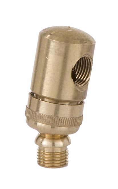 Brass Side Swivel for Lamps and Fixtures, 1/8M X 1/8F