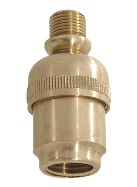 Medium Brass Swivel, 1 5/8" ht., 1/8 F X 1/8 M
