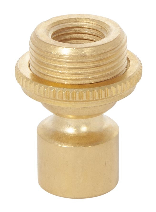 1-1/2 Inch Tall Unfinished Brass Hang Straight Swivel with Screw Collar, 1/4F x 1/8F