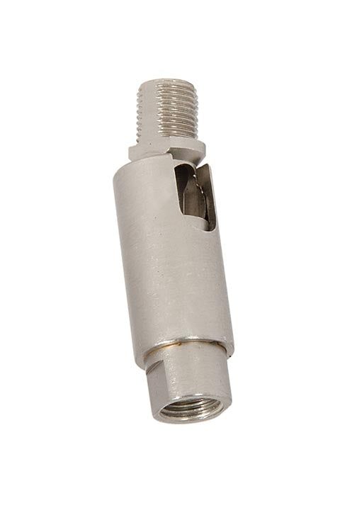 2-1/4 Inch Tall Satin Nickel Finish Adjustable Swivel, 1/8M x 1/8F 