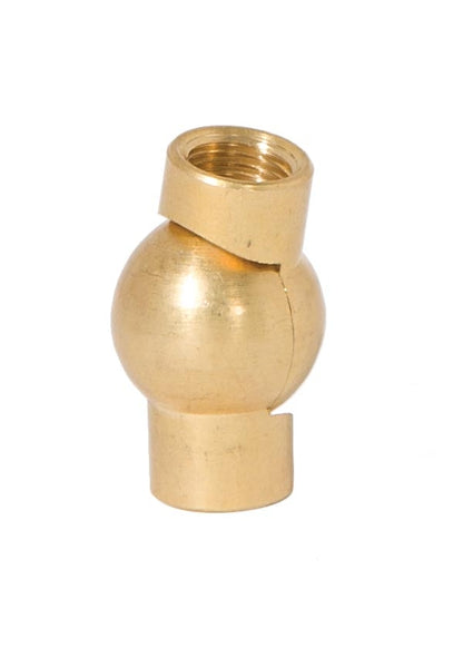  1-5/16" Tall Unfinished Die Cast Brass Swivel with Slotted Screw, 1/8F