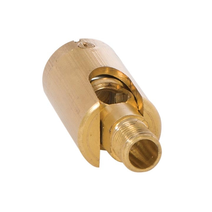 2 Inch Long Adjustable Unfinished Die Cast Brass Swivel, Male and Female 1/8IPS Threads