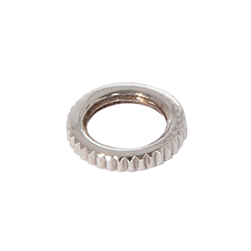 1/8F Knurled Locknut, Nickel Plated Finish 