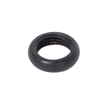 Smooth Beaded Round Locknut, 9/16" Outside Diameter, 4.12mm Thick, 1/8F, Satin Black
