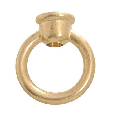 1-3/4 Inch Height Unfinished Cast Brass Loop with Wire Way, Tap 1/4F