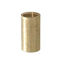 7/8 Inch Height Unfinished Brass Coupling, 1/8F