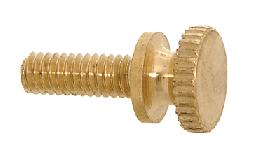 8-32 Brass Thumb Screw, 1/2" Thread Length, your choice of unfinished brass or antique brass finish