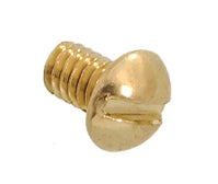 8-32 Brass Plated Canopy or Slip Ring Screw, 3/16" thread length