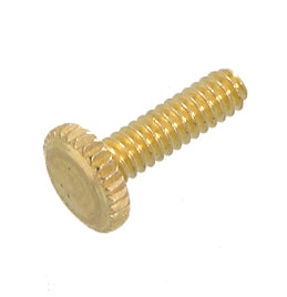 6-32 Brass Plated Thumbhead Lantern Screw, 1/2" thread length