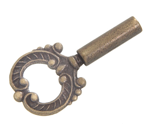Die Cast Lamp Key with Antique Brass Finish