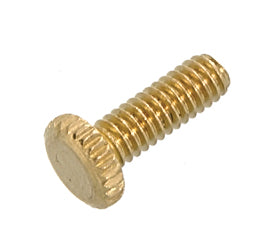 8-32 Solid Brass Thumb Head Shade Holder Screw, 1/2" thread length