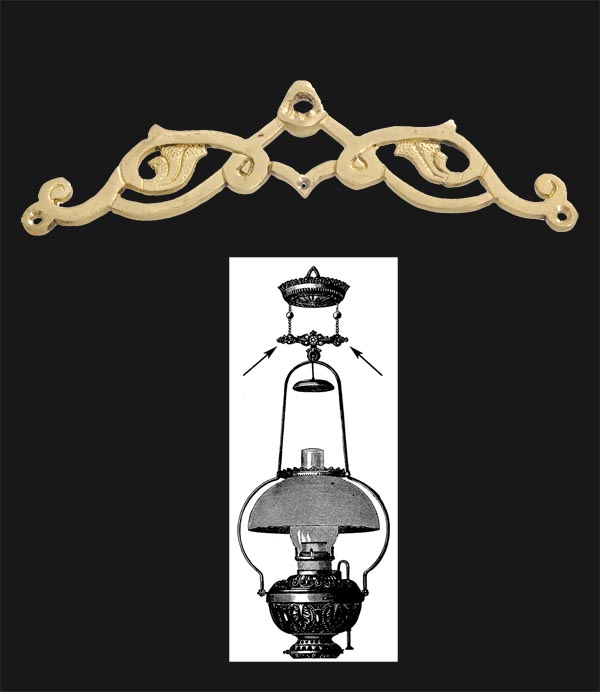 5 5/8" Cast Brass Hanging Lamp Leveler