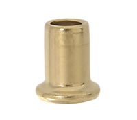 1" Stamped Steel Neck, Brass Plated, 1/8 IP Slip 