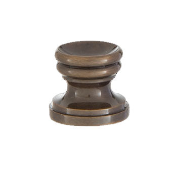 Cup Shaped Design, Base Only Finial, Antique Brass Finish