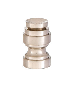 Cup Shaped Design, Base Only Finial, Satin Nickel Finish