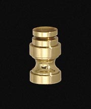 7/8" Cup-Shaped, Solid Brass Finial Base
