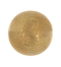 3/8" diameter Antique Brass Finish Brass Canopy Ball Nut, Tap 8-32F