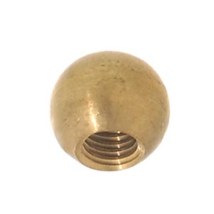 1/2" dia., Brass Ball, Tap 1/4-27F