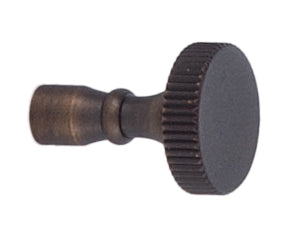 Antique Bronze Finish Solid Brass Knurled Key