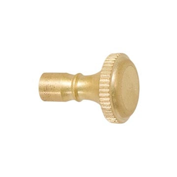 1-1/16 Inch Long Solid Unfinished Brass Knurled Switch Lamp Key, Tap 4/36F