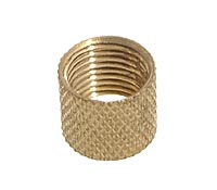 5/16" ht., Knurled Brass Coupling, 1/8F