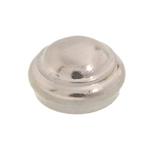 9/16" diameter x 11/32" tall Nickel Plated Brass Cap, tap 1/8F