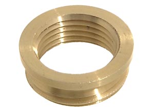 1/2IP (3/4" diameter) to 3/8F (5/8" diameter) Brass Shoulder Reducer