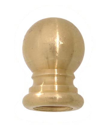 1" tall x 3/4" diameter Brass Knob, Tap 1/8F