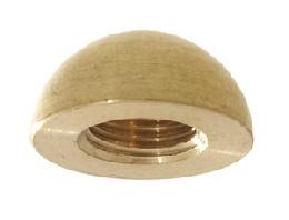 3/4" diameter brass half-ball finial, tapped 1/8F