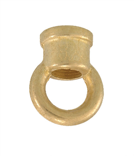 7/8" Cast Brass Loop with Wire Way, tap 1/8F (3/8" diameter), Unfinished