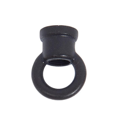 1-1/8" Tall Cast Brass Loop With Wire Way, 1/8F Tap, Satin Black