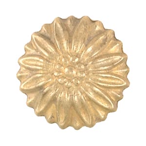 Die Cast Brass Rosette Cap, 1-3/16" diameter