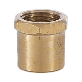 1/2 Inch Brass Hex Coupling 1/8 Tap