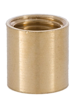 5/8 Inch Unfinished Brass Coupling, Tap 1/4F