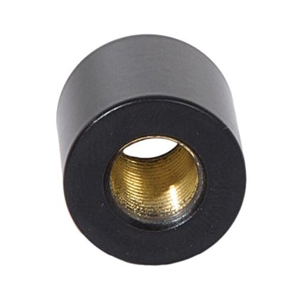 3/4 Inch Tall Brass Satin Black Lamp Coupling, 1/8F Tap