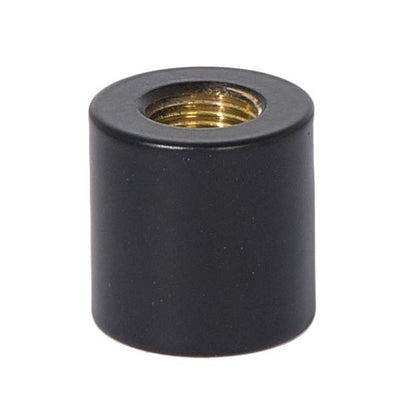 3/4 Inch Tall Brass Satin Black Lamp Coupling, 1/8F Tap