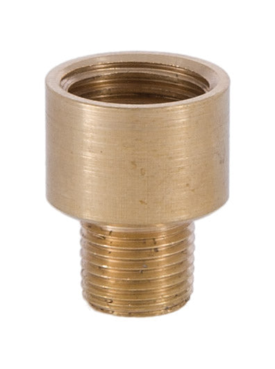 13/16" Brass Straight Nozzle, 1/4F (1/2" diameter) x 1/8M (3/8" diameter)