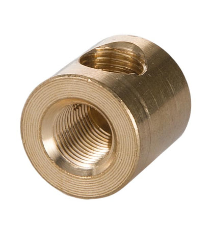 Brass 2-Way Lamp Arm Back with Blind Top, 1/8F x 1/8F 