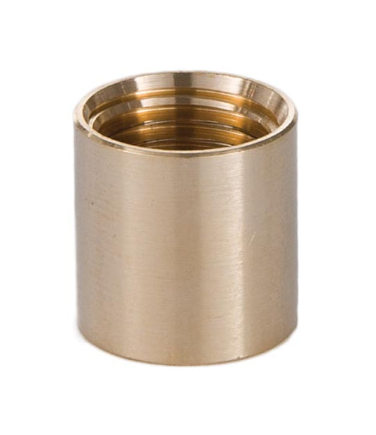 Brass Lamp Coupling, 5/8" Ht., 1/4F x 1/8F